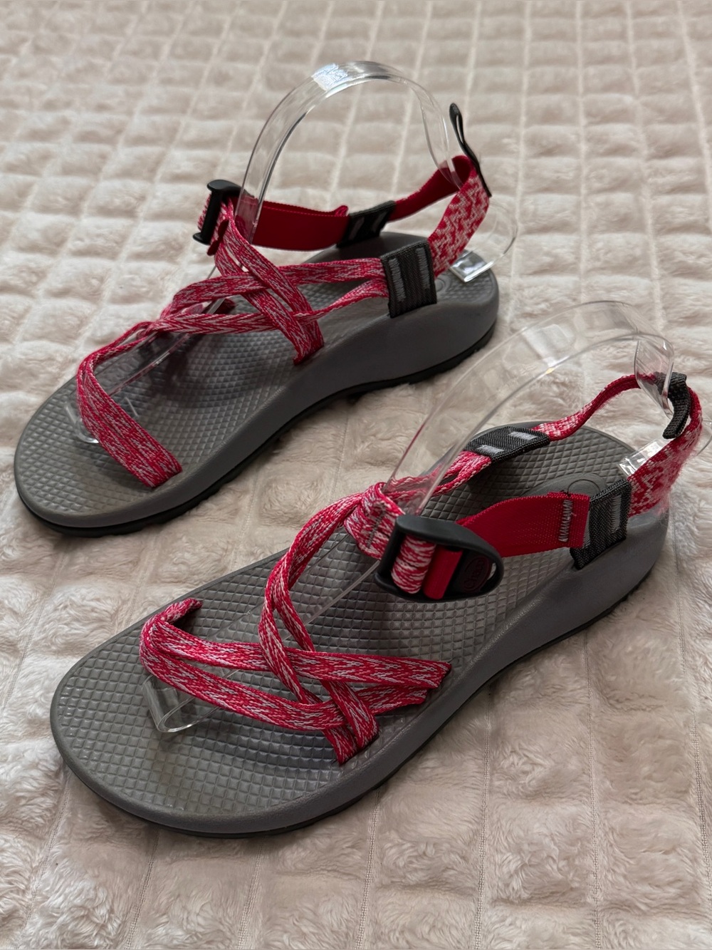 Chaco Kid’s 6 ZX/1 Ecotread Sandals ~ Pink & Gray Outdoor Water Proof